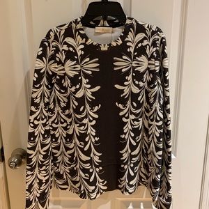 NWT Tory Burch Printed Long-Sleeved Top